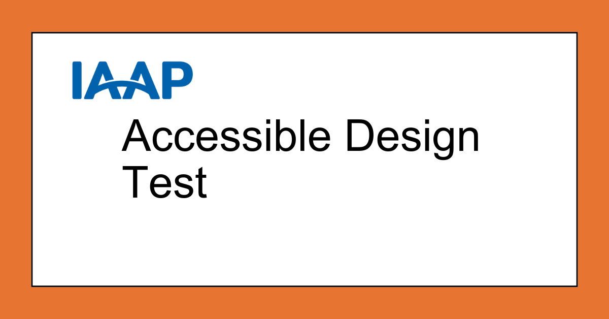 Accessible Design Test - English AccDesQuiz