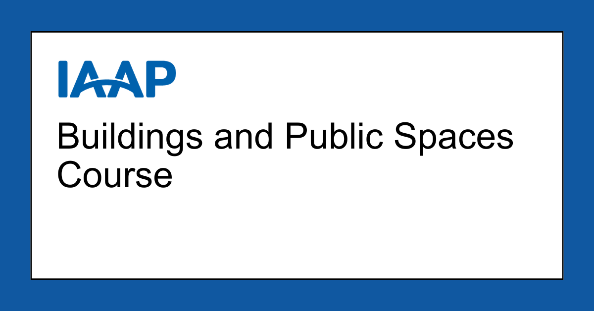 Buildings and Public Spaces Course - English BuiltEnvironment